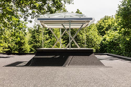 VELUX smoke vent with glazing